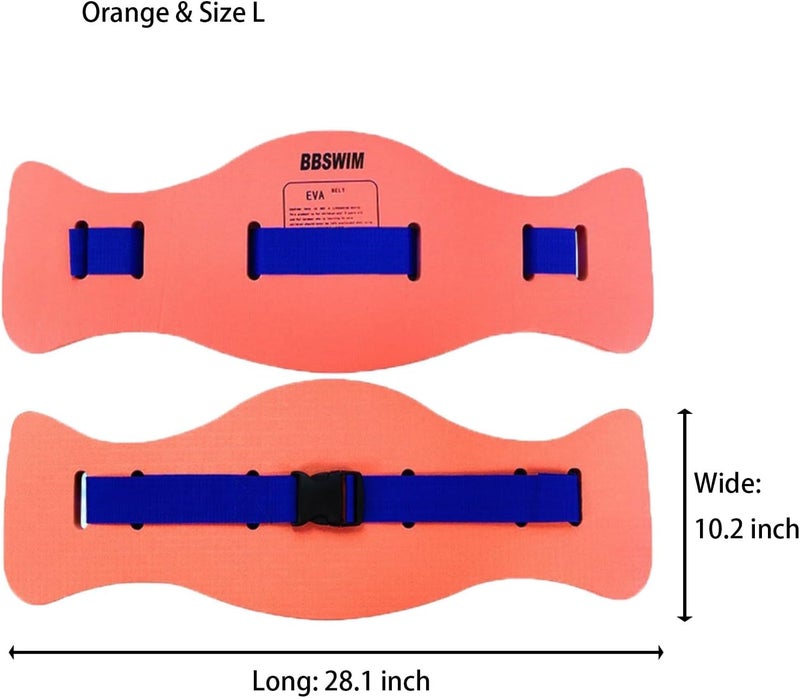 OUPDUGOU EVA Swimming Floatation Exercise Belt, Adjustable Swim Training Equipment Belt Outdoor Swim Training Tools for Adult and Kids - Image 2